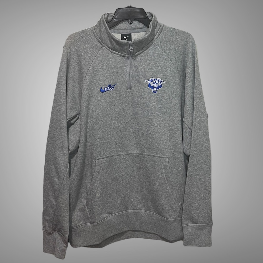 NIKE Unisex Vintage Kentucky Wildcats Panthers College Logo 1/4 Zip Sweatshirt - Picture 1 of 5